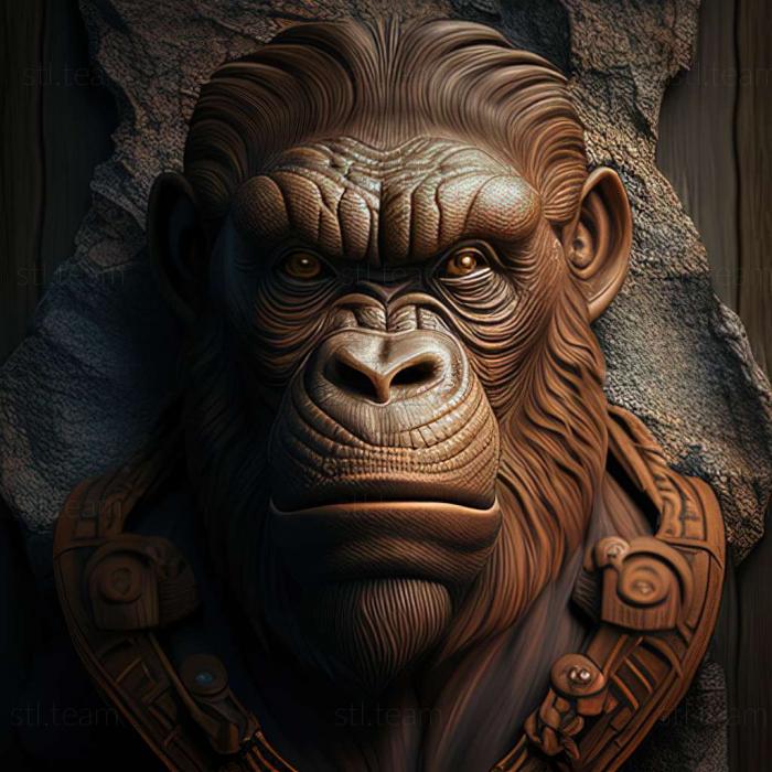 3D model ape (STL)